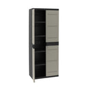 4-SHELF BLACK WARDROBE 70X41X176 CM 