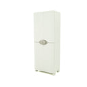 Armario de almacenamiento resistente de 4 estantes metálicos - 70x45x184 cm, ideal para organizar herramientas, productos de limpieza y objetos pesados.