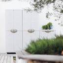 Mobiletto portaoggetti in metallo resistente a 4 ripiani - 90x45x184 cm, ideale per organizzare attrezzi, scatole e oggetti pesanti