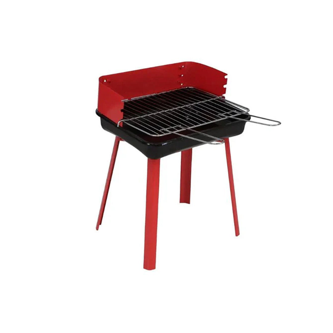 Griglia per barbecue rossa 35x28x44 cm