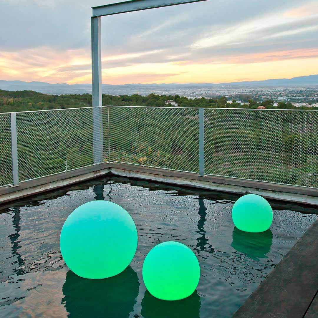 LAMPARA ESFERICA LED PARA PISCINA BULY Ø40X35 CM
