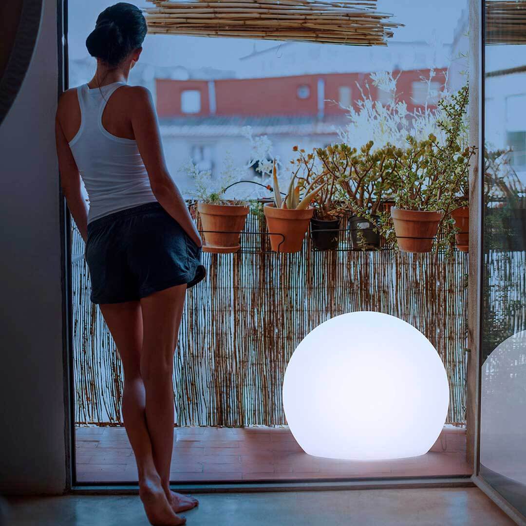 LAMPARA ESFERICA LED CON CABLE BULY Ø60X41 CM