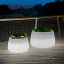 MACETERO MINIMALISTA LUZ LED CON CABLE CAMELIA 60 Ø59X39 CM