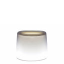 MACETA REDONDA CON SISTEMA AUTORIEGO ICE LIGHT BLANCO