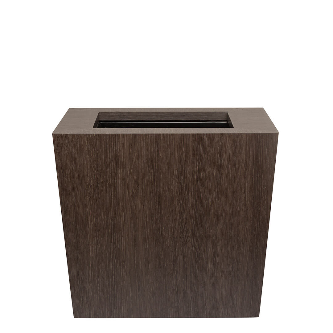 VASO QUADRATO CON SISTEMA AUTOIRRIGANTE Ø60X60X46 CM NATURA ROVERE SCURO