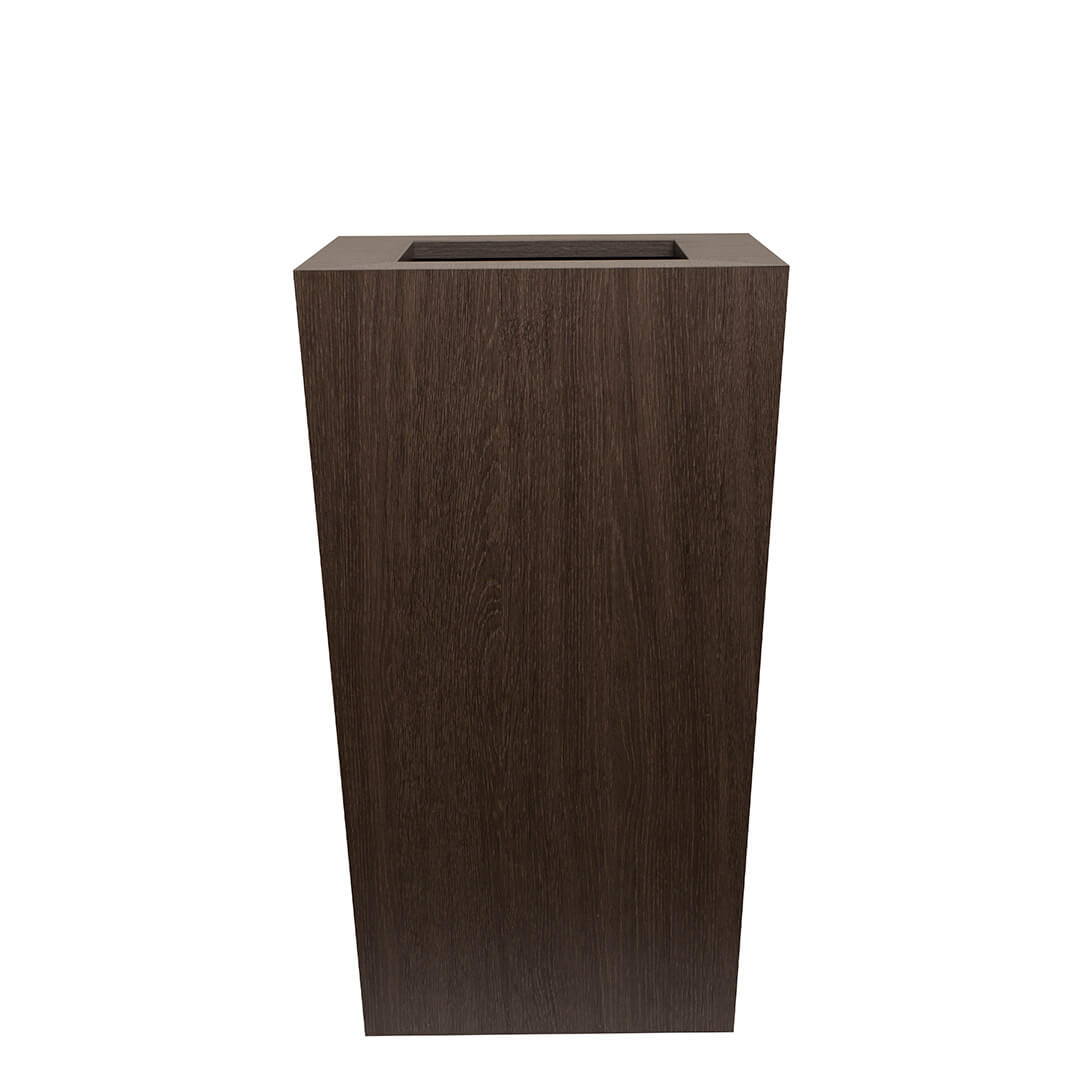 VASO ALTO CON SISTEMA AUTOIRRIGANTE Ø44X44X80 CM NATURA ROVERE SCURO