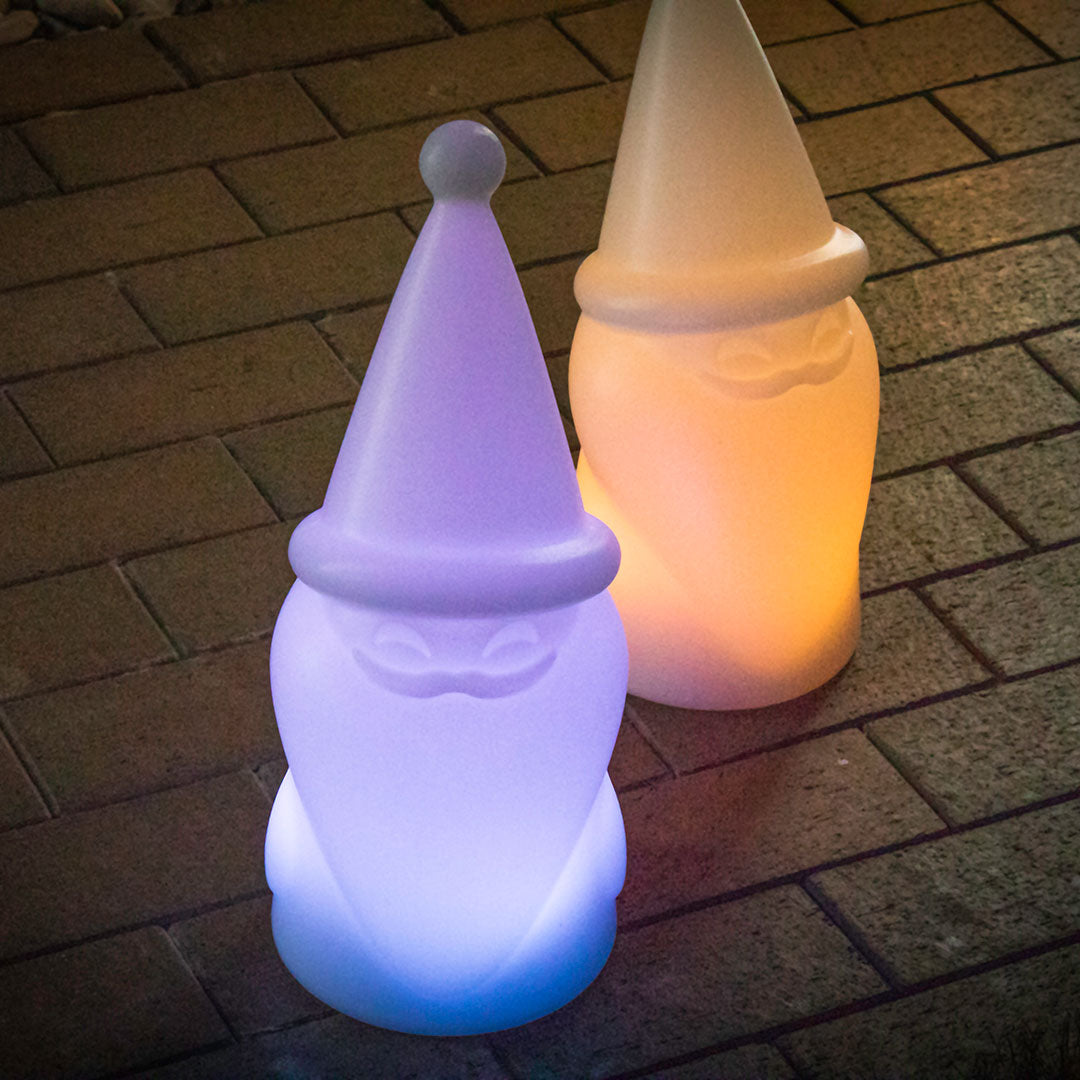 Gnomo da giardino illuminato Amelio Cable