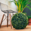 SFERA DECORATIVA IN BOSSO AUTUNNALE, DIAMETRO 28 CM