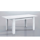 TAVOLO DA PRANZO ALLUNGABILE 90X140-190 CM BIANCO LUCIDO
