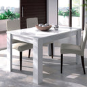 TAVOLO DA PRANZO ALLUNGABILE 90X140-190 CM BIANCO LUCIDO