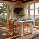 Tavolo da pranzo allungabile 90x140-190 cm bianco lucido