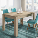 TABLE DE SALLE À MANGER EXTENSIBLE 90X140-190 CM CHÊNE CANADIEN
