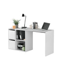 Bureau multipositions à 2 portes, 120 x 74 x 77 cm, blanc, Artik