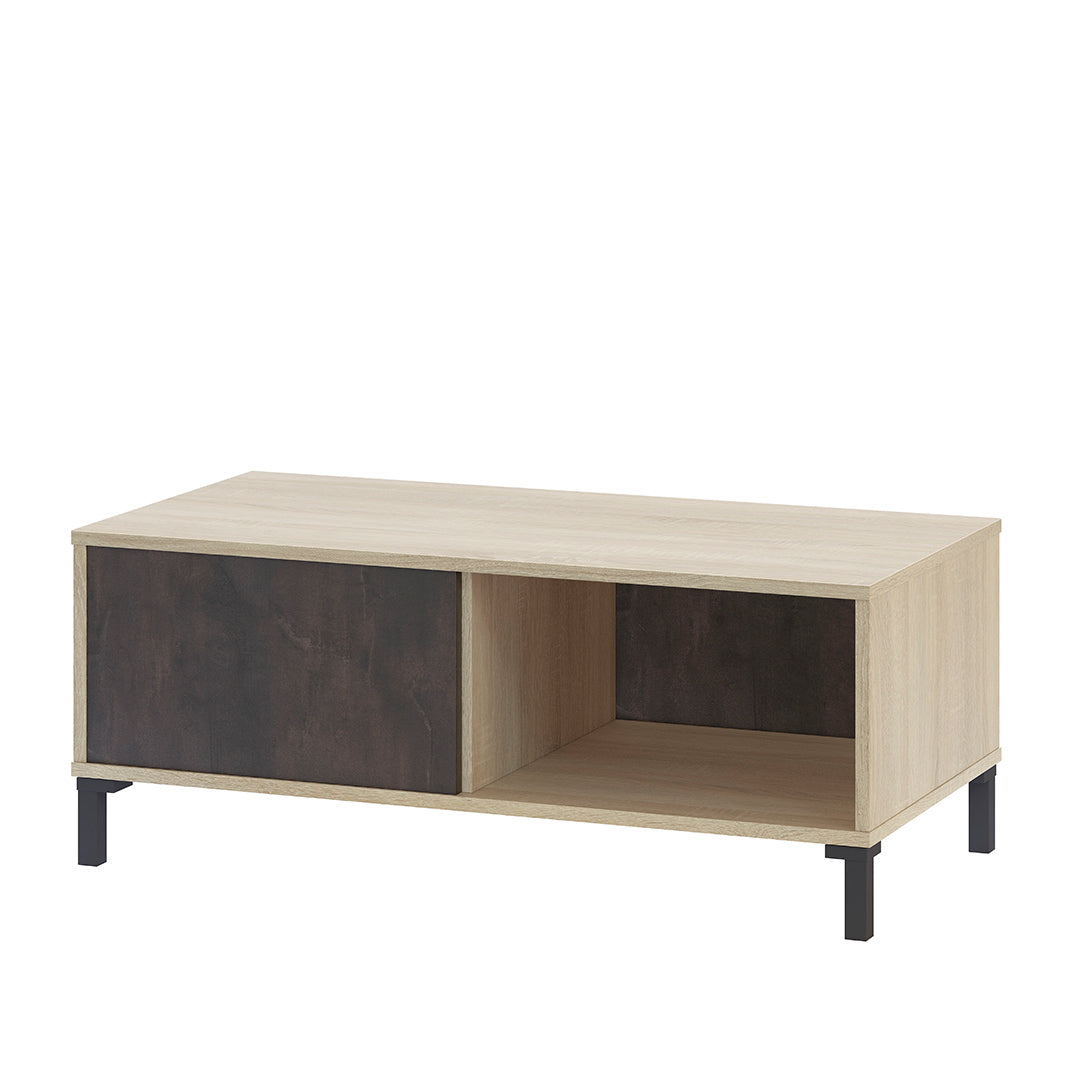 TAVOLINO URBAN PLUS 100X40X50 CM ROVERE CANADESE/OSSIDO