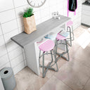 MESA CONSOLA DESPLEGABLE TABOLO 77X120X35 CM BLANCO ARTIK / CEMENTO