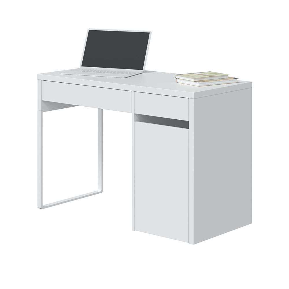Scrivania reversibile eda 75x108x50 cm bianca