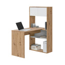 Bureau Duo 140x108x70 cm chêne blanc artik