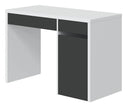 Secretária reversível Mia 75x108x50 cm antracite branco artik
