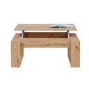 Mesa centro elevable 45x105x55 cm roble nodi