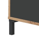 Mesa de centro de apoio 40x100x50 cm cinzento antracite e carvalho nodi