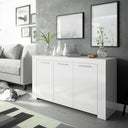 Meuble de salon 3 portes 144 x 80 x 42 cm Blanc Artik