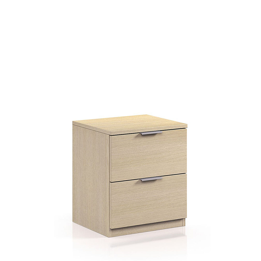 MESITA NOCHE 2 CAJONES 38X45X34 CM ROBLE