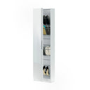 Scarpiera da terra con specchio 50x180x22cm bianco Artik