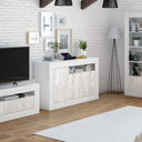 Buffet BALTIK 3 portes 87 x 144 x 42 cm Blanc ARTIK