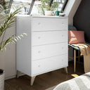 CASSETTIERA 4 CASSETTI 95X77X40 CM BIANCO ARTIK