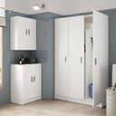 MOBILE DA PARETE MULTIUSO 59X60X26,5CM BIANCO