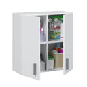 MOBILE DA PARETE MULTIUSO 59X60X26,5CM BIANCO