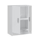 Mobiletto basso multiuso 59x80x37 cm bianco
