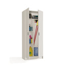 Armadio portascope con 2 ante, 73x180x37 cm, bianco