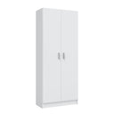 Armario escobero 2 puertas 73x180x37 cm blanco