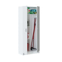 armadio portascope con 2 ante, 73x180x37 cm, bianco