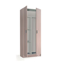 Armadio portascope con 2 ante, 73x180x37 cm, rovere