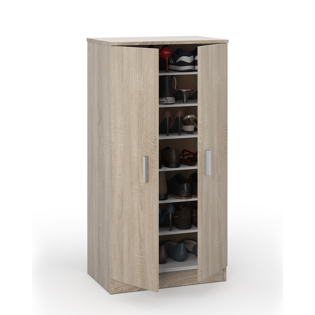 SCARPIERA CON 6 RIPIANI 55X108X36 CM ROVERE CANADESE