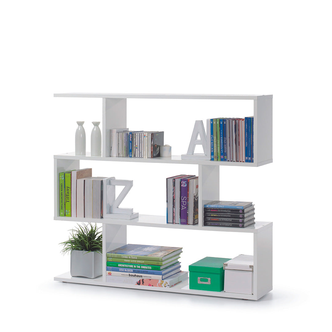 ESTANTERIA BAJA 110X97X25 CM BLANCO BRILLO
