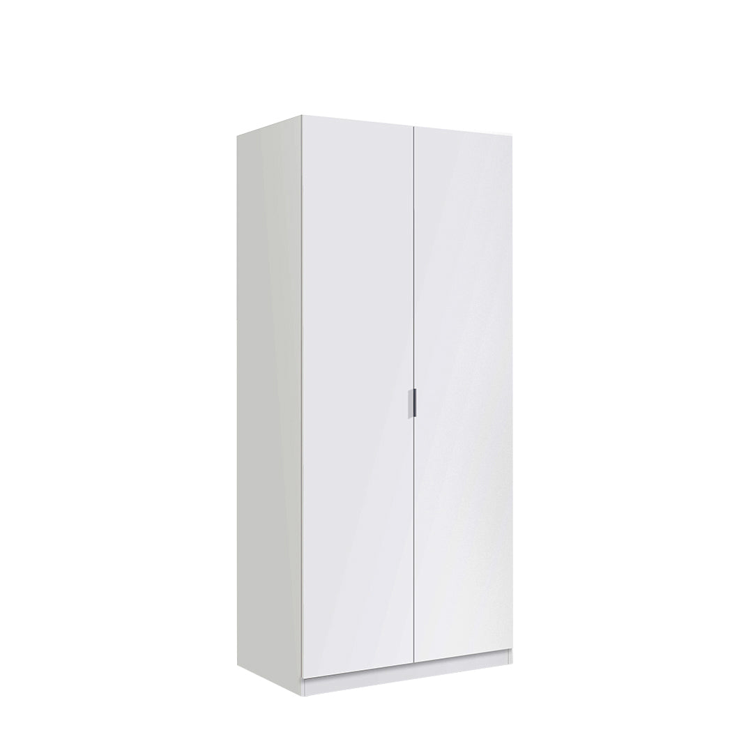 ARMADIO 2 ANTE 81X180X52 CM BIANCO