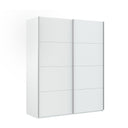 ARMADIO CON 2 ANTE SCORREVOLI 150x200x60CM BIANCO ARTIK