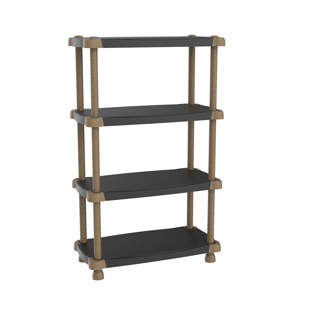 SCAFFALE CON 4 RIPIANI DA 88x150x43CM NERO