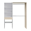 ARMARIO VESTIDOR CON ESTANTERIA 187X158X40 CM ROBLE CANADIAN