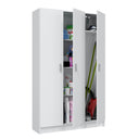 Armadio portascope a 3 ante 180x188x37 cm bianco