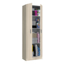 Mobiletto multiuso con 2 ante, 180x58x37 cm, rovere