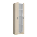 Mobiletto multiuso con 2 ante, 180x58x37 cm, rovere