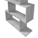 HIGH SHELF 192X80X24 CM CEMENT GRAY 