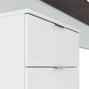 CABECERO CON MESITAS 247x95x38CM BLANCO ARTIK/OXIDO