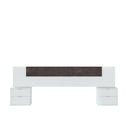 CABECERO CON MESITAS 247x95x38CM BLANCO ARTIK/OXIDO
