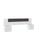 CABECERO CON MESITAS 247x95x38CM BLANCO ARTIK/OXIDO