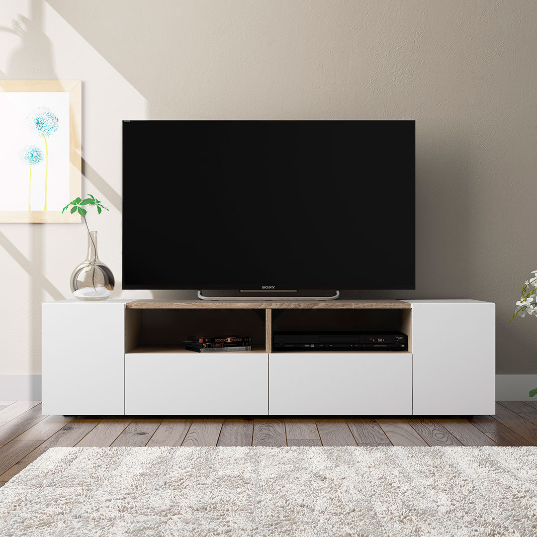 MOBILE TV 138x36x42CM BIANCO ARTIK/ROVERA CANADESE